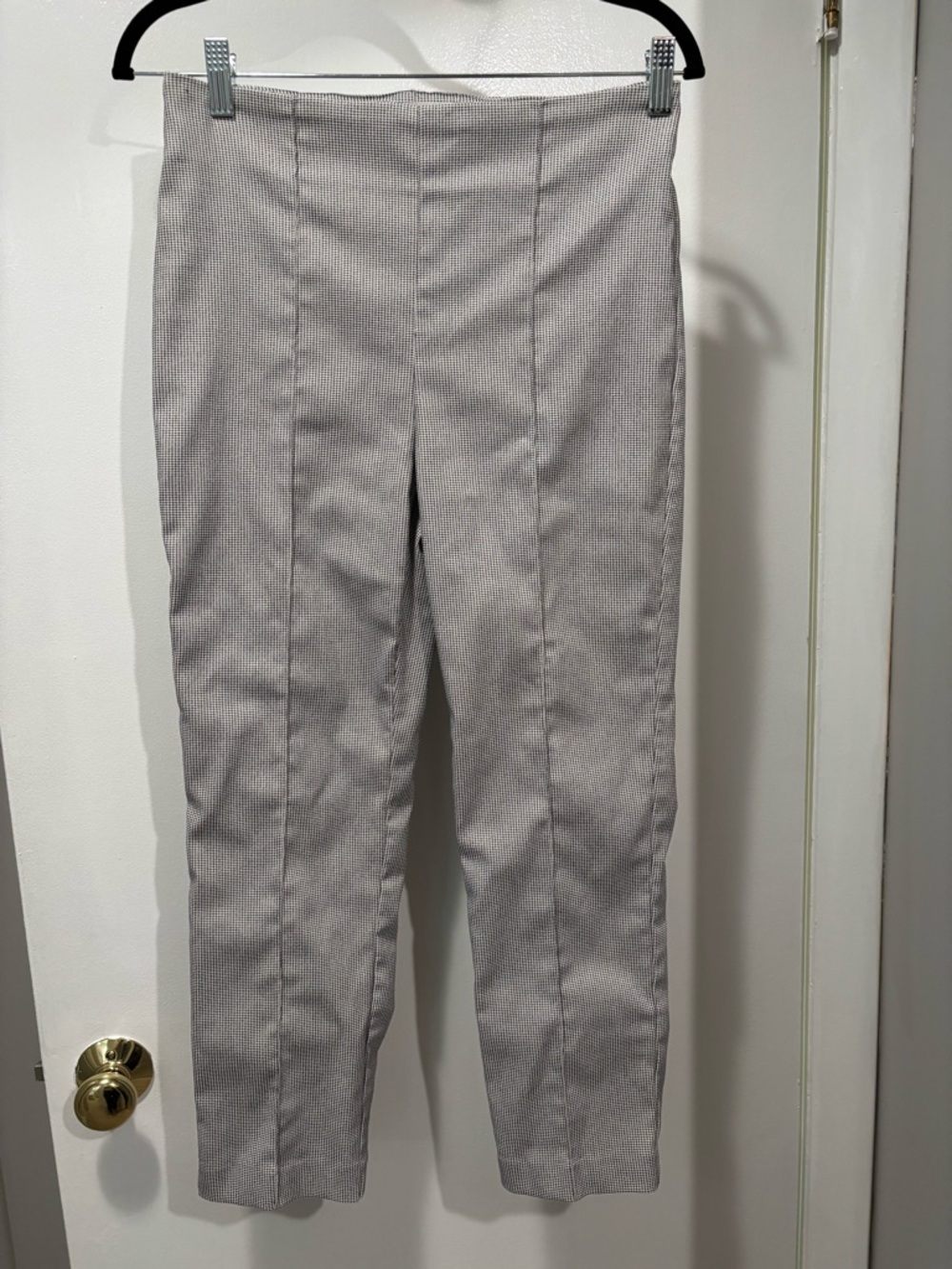 Rachel Zoe Navy and White Micro-Check Pants Size 6